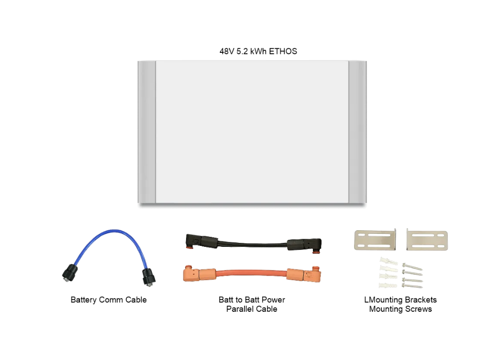 BigBattery ETHOS | 48V | 5.1kWh | UL1973 | Home Battery Backup LiFePO4