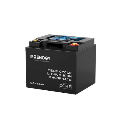 Renogy 12V 50Ah Deep Cycle Lithium Iron Phosphate Battery | Core Series