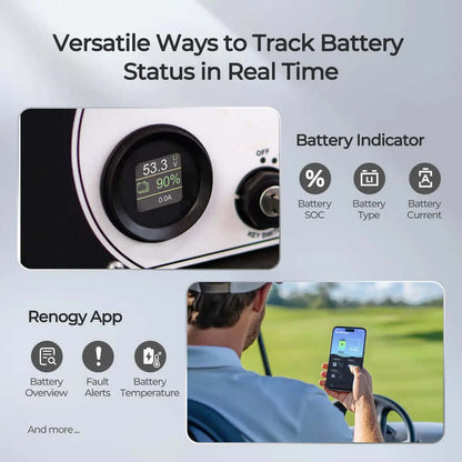 Renogy Golf Cart 48V 105Ah Lithium Iron Phosphate Battery