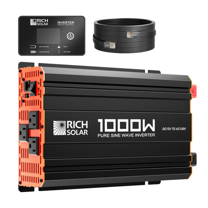 RICH SOLAR -1000 Watt Industrial Pure Sine Wave Inverter