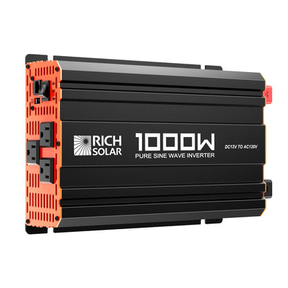 RICH SOLAR -1000 Watt Industrial Pure Sine Wave Inverter