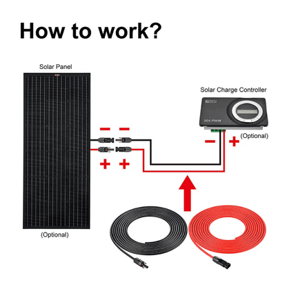 10 Gauge Extension Cable to Connect Solar Panel to Charge Controller