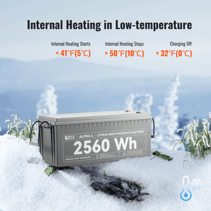 RICH SOLAR - ALPHA 4 | 24V 100Ah LiFePO4 Battery | Powerful 24V Lithium Battery