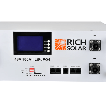 RICH SOLAR - ALPHA 5 | 48V 100Ah LiFePO4 Battery | Premium 48V Server Rack Lithium Battery