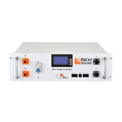 RICH SOLAR - ALPHA 5 | 48V 100Ah LiFePO4 Battery | Premium 48V Server Rack Lithium Battery