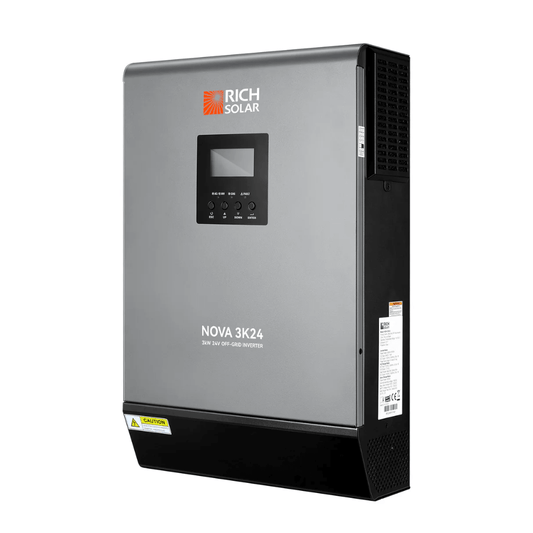 RICH SOLAR NOVA MAX 3K - 3000 Watt 24 Volt Off-Grid Hybrid Solar Inverter - BACKORDERED
