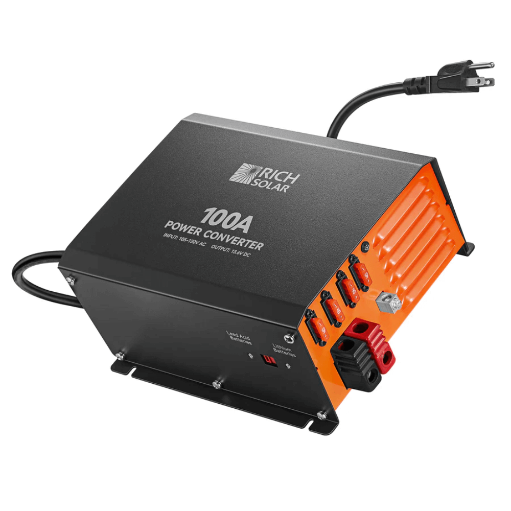 RICH SOLAR 100 Amp Power Converter - 100A 120V Battery Charger