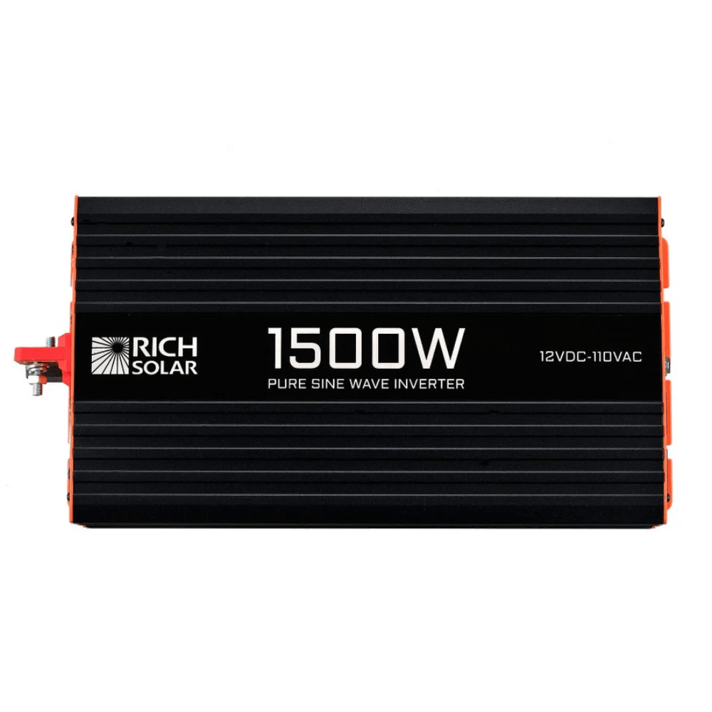 RICH SOLAR NOVA PURE 1.5K - 1500 (1.5kW) Watt 12 Volt Industrial Pure Sine Wave Inverter
