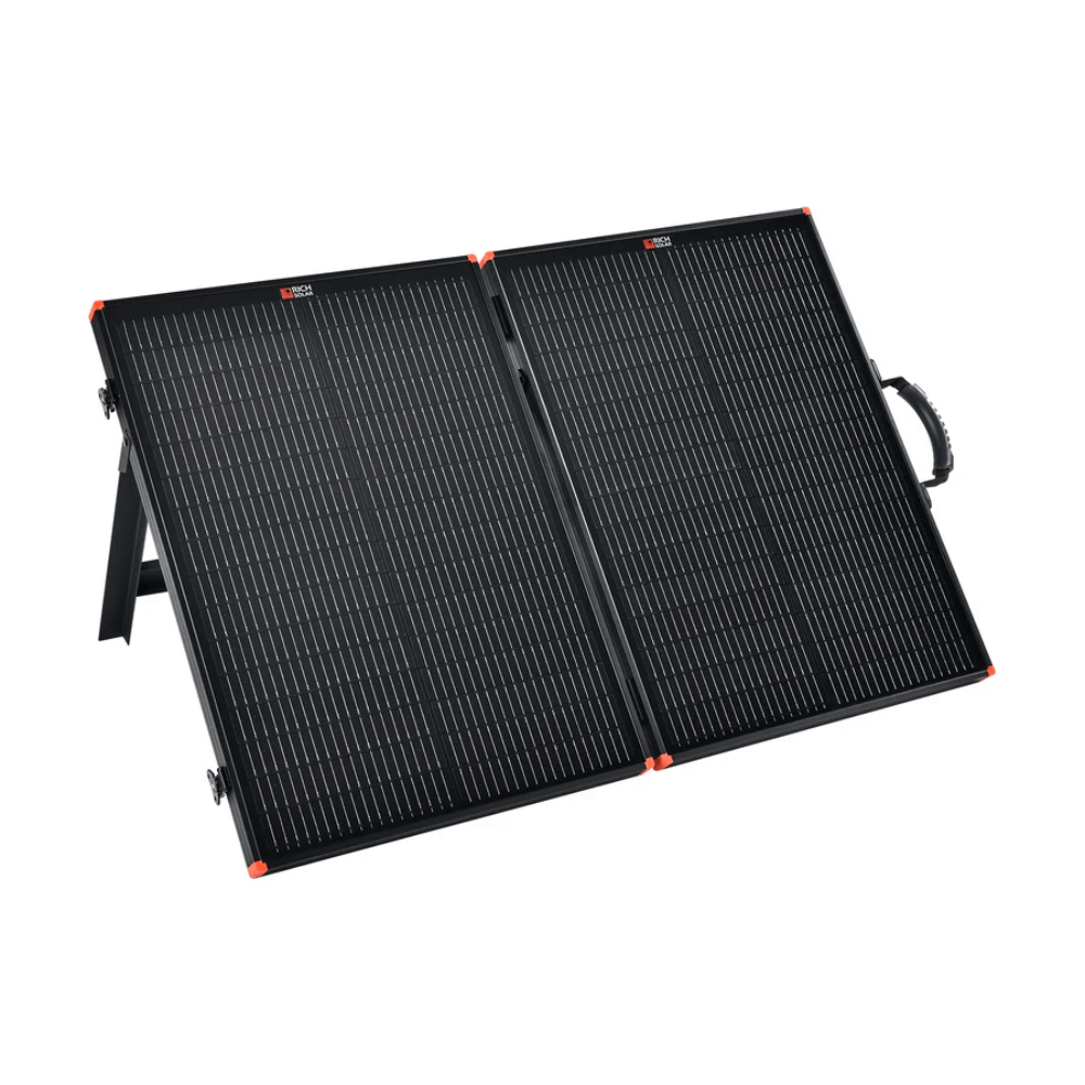 Rich Solar - MEGA 100 Portable Briefcase Charging Kit - 100 Watt Portable Solar Panel