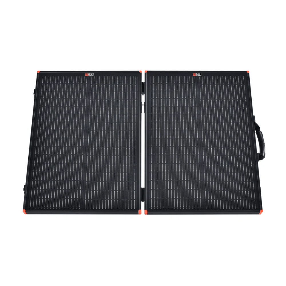 Rich Solar - MEGA 100 Portable Briefcase Charging Kit - 100 Watt Portable Solar Panel
