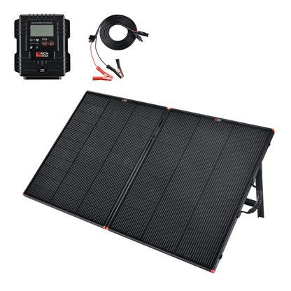 Rich Solar - MEGA 200 Portable Briefcase Charging Kit | 200 Watt Portable Solar Panel