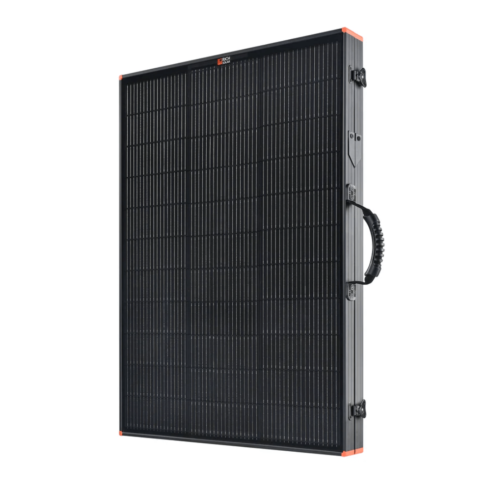 Rich Solar - MEGA 200 Portable Briefcase Charging Kit | 200 Watt Portable Solar Panel