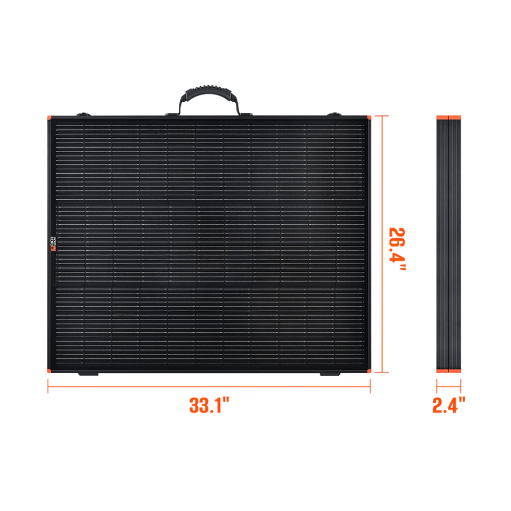 Rich Solar - MEGA 200 Portable Briefcase Charging Kit | 200 Watt Portable Solar Panel