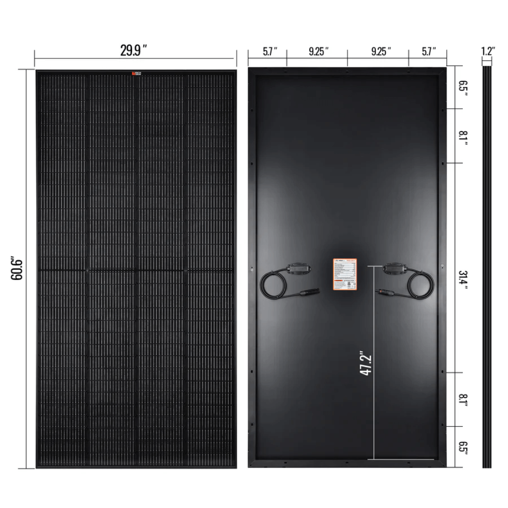 RICH SOLAR - MEGA 250 PRO 250 Watt 24 Volt Solar Panel
