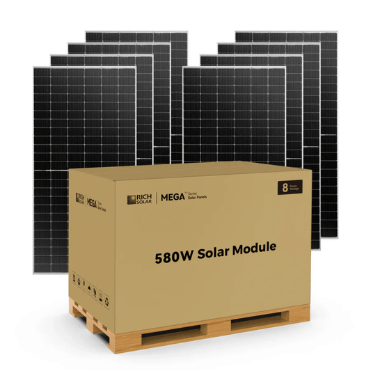 RICH SOLAR - MEGA 580 BIFACIAL - 580 Watt Bifacial Solar Panel