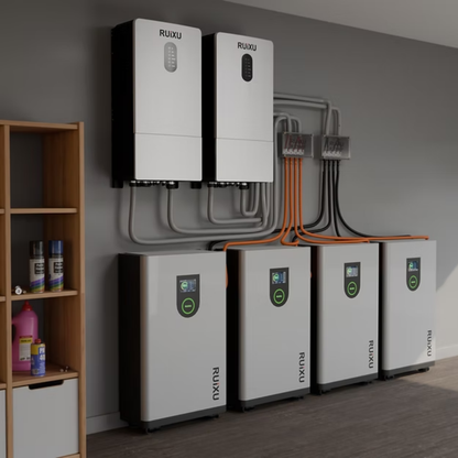 RUiXU 1/0 AWG cable for RUiXU RX9MP Busbar - Orange+ Black - One Pair