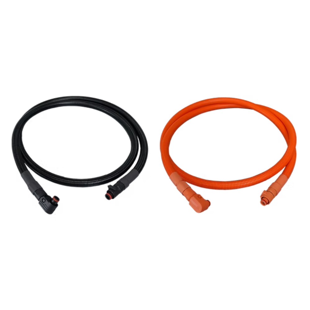 RUiXU 1/0 AWG cable for RUiXU RX9MP Busbar - Orange+ Black - One Pair