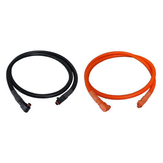 RUiXU 1/0 AWG cable for RUiXU RX9MP Busbar - Orange+ Black - One Pair