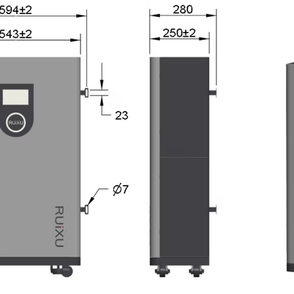 RUiXU Lithi2-16 51.2V314Ah 16kWh Battery Storage UL1973,9540A,CEC,SGIP