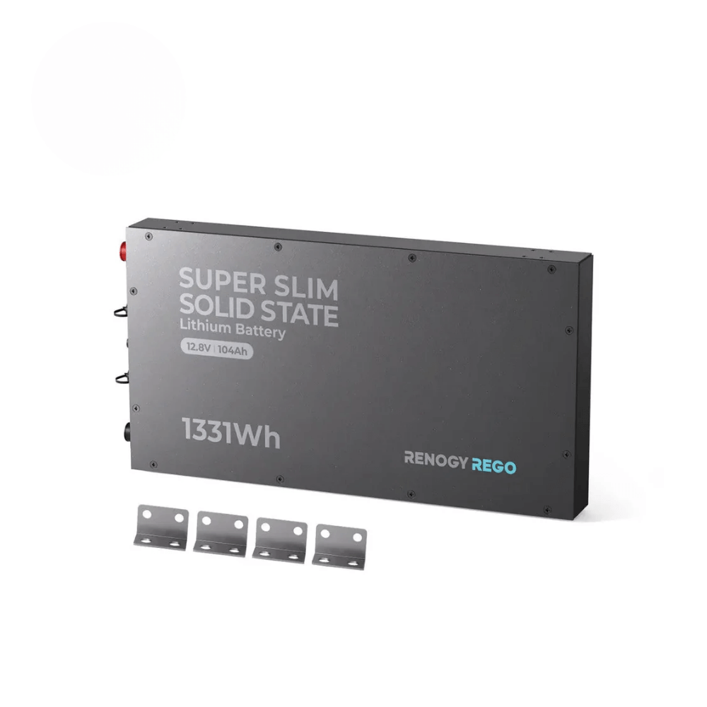 Renogy 12V 104Ah Super Slim Solid State Lithium Iron Phosphate Battery | Rego Series