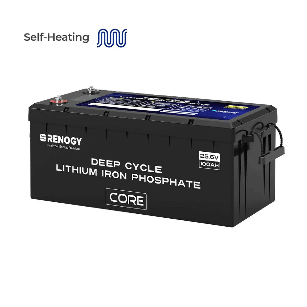 Renogy 24V 100Ah Deep Cycle Lithium Iron Phosphate Battery | Core Series