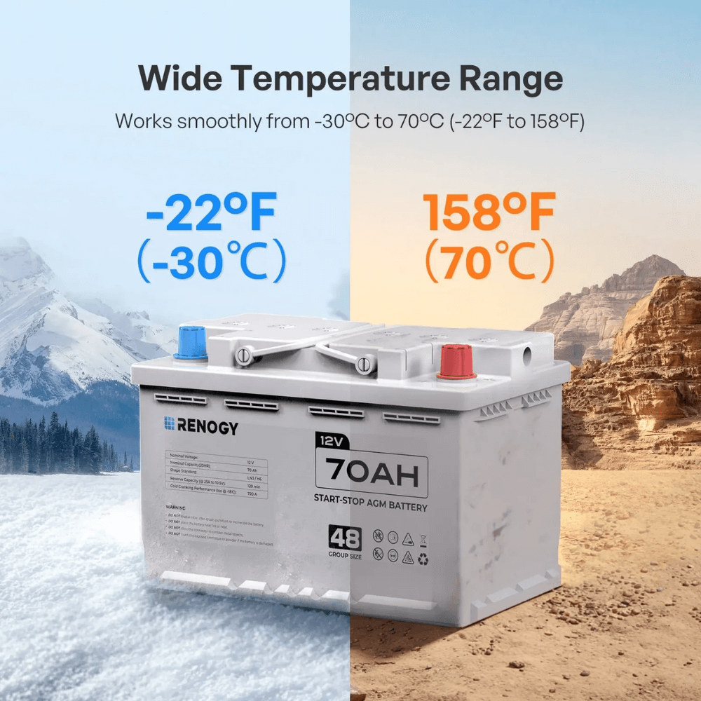 Renogy 12V 100Ah/200Ah Deep Cycle AGM Battery