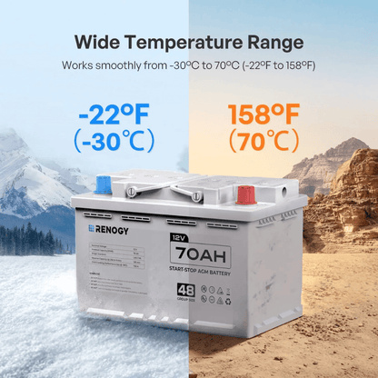 Renogy 12V 100Ah/200Ah Deep Cycle AGM Battery