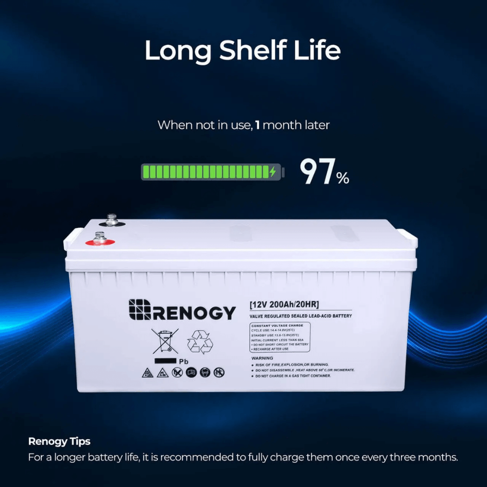 Renogy 12V 100Ah/200Ah Deep Cycle AGM Battery