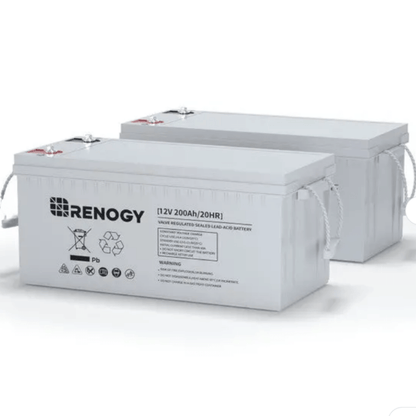 Renogy 12V 100Ah/200Ah Deep Cycle AGM Battery