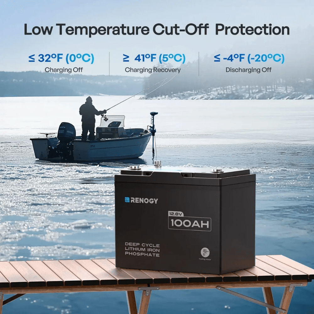 Renogy Mini Size 12.8V 100Ah Lithium Iron Phosphate Battery