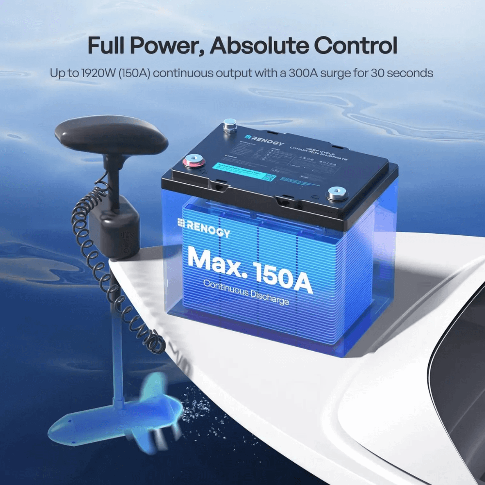 Renogy Mini Size 12.8V 100Ah Lithium Iron Phosphate Battery