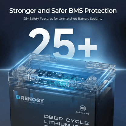 Renogy Mini Size 12.8V 100Ah Lithium Iron Phosphate Battery