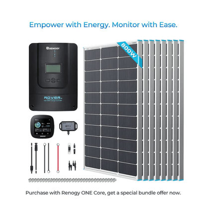 Renogy Premium Off-Grid Solar Kit 800W 12V/24V | Optional Smart Monitoring