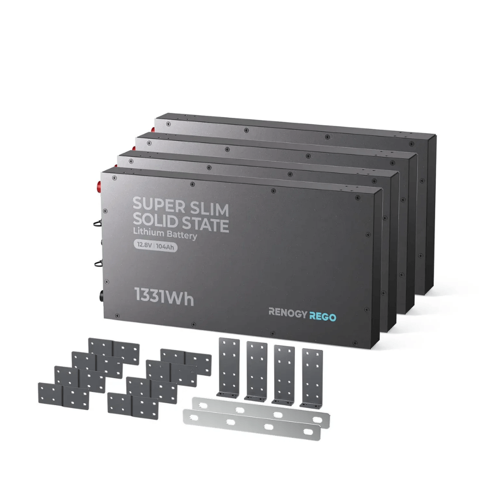 Renogy 12V 104Ah Super Slim Solid State Lithium Iron Phosphate Battery | Rego Series