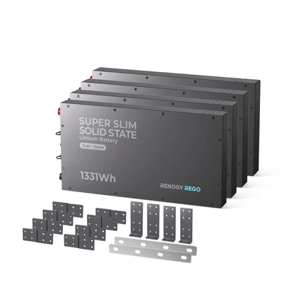 Renogy 12V 104Ah Super Slim Solid State Lithium Iron Phosphate Battery | Rego Series