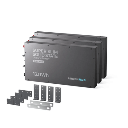 Renogy 12V 104Ah Super Slim Solid State Lithium Iron Phosphate Battery | Rego Series
