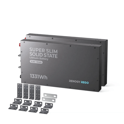 Renogy 12V 104Ah Super Slim Solid State Lithium Iron Phosphate Battery | Rego Series