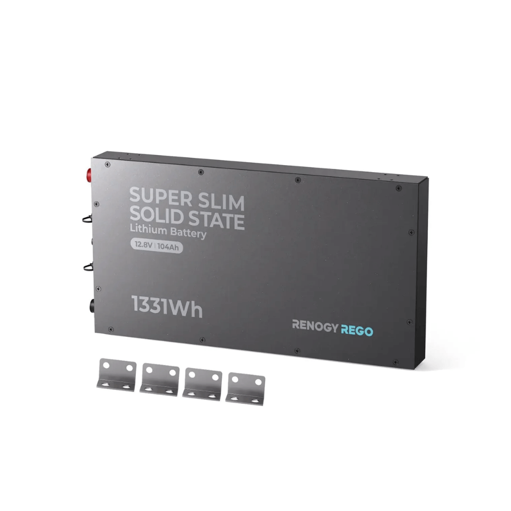 Renogy 12V 104Ah Super Slim Solid State Lithium Iron Phosphate Battery | Rego Series