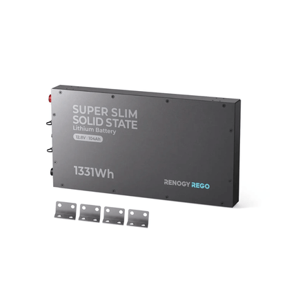 Renogy 12V 104Ah Super Slim Solid State Lithium Iron Phosphate Battery | Rego Series