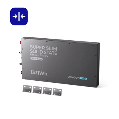 Renogy 12V 104Ah Super Slim Solid State Lithium Iron Phosphate Battery | Rego Series
