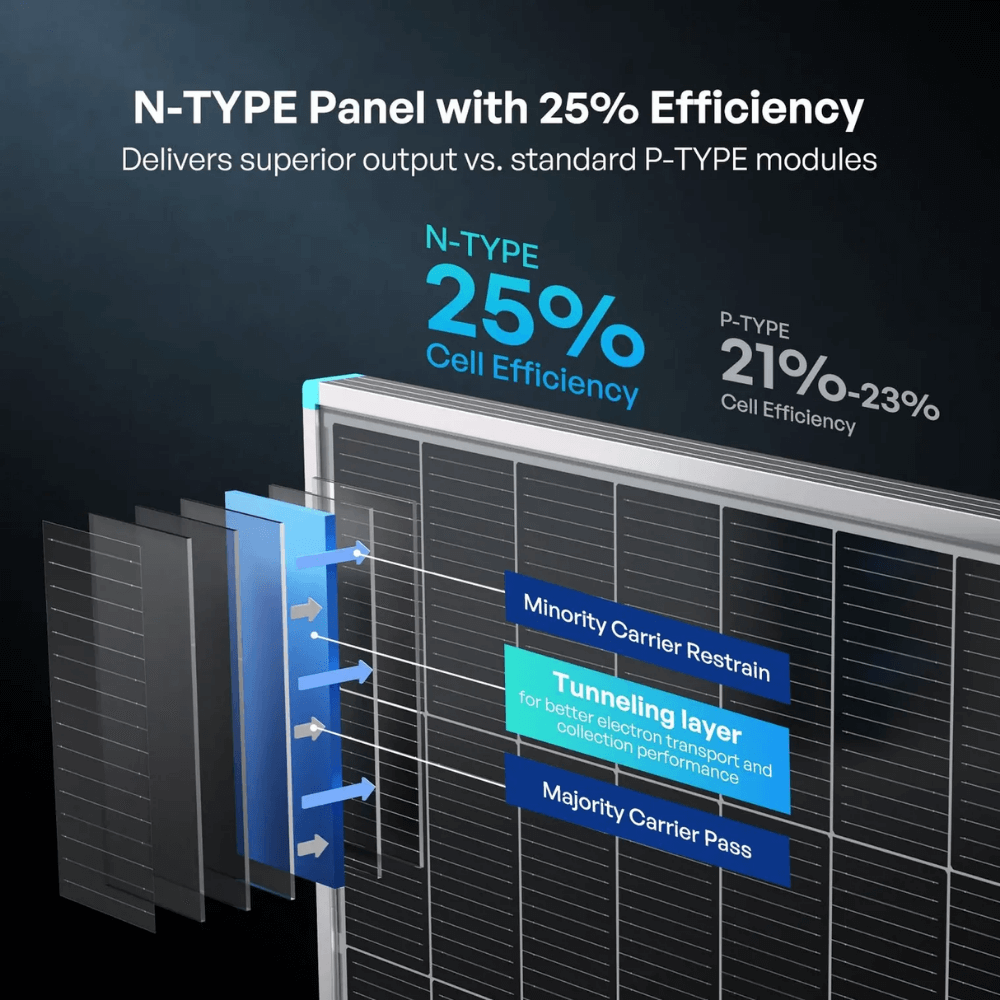 Renogy 100/175/200W N-Type Solar Panel