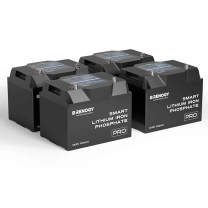 Renogy 12V 100Ah/200Ah Smart LiFePO4 Battery w/ Bluetooth & Self-Heating | Pro Series