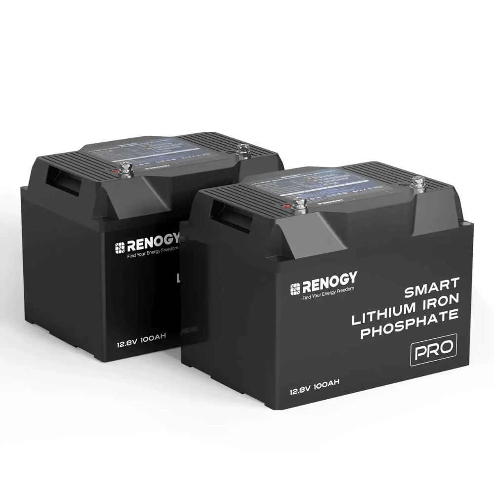 Renogy 12V 100Ah/200Ah Smart LiFePO4 Battery w/ Bluetooth & Self-Heating | Pro Series