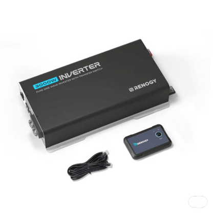Renogy PUH 12V 3000W/2000W/1000W Pure Sine Wave Inverter with UPS Transfer Switch and Built-in Bluetooth