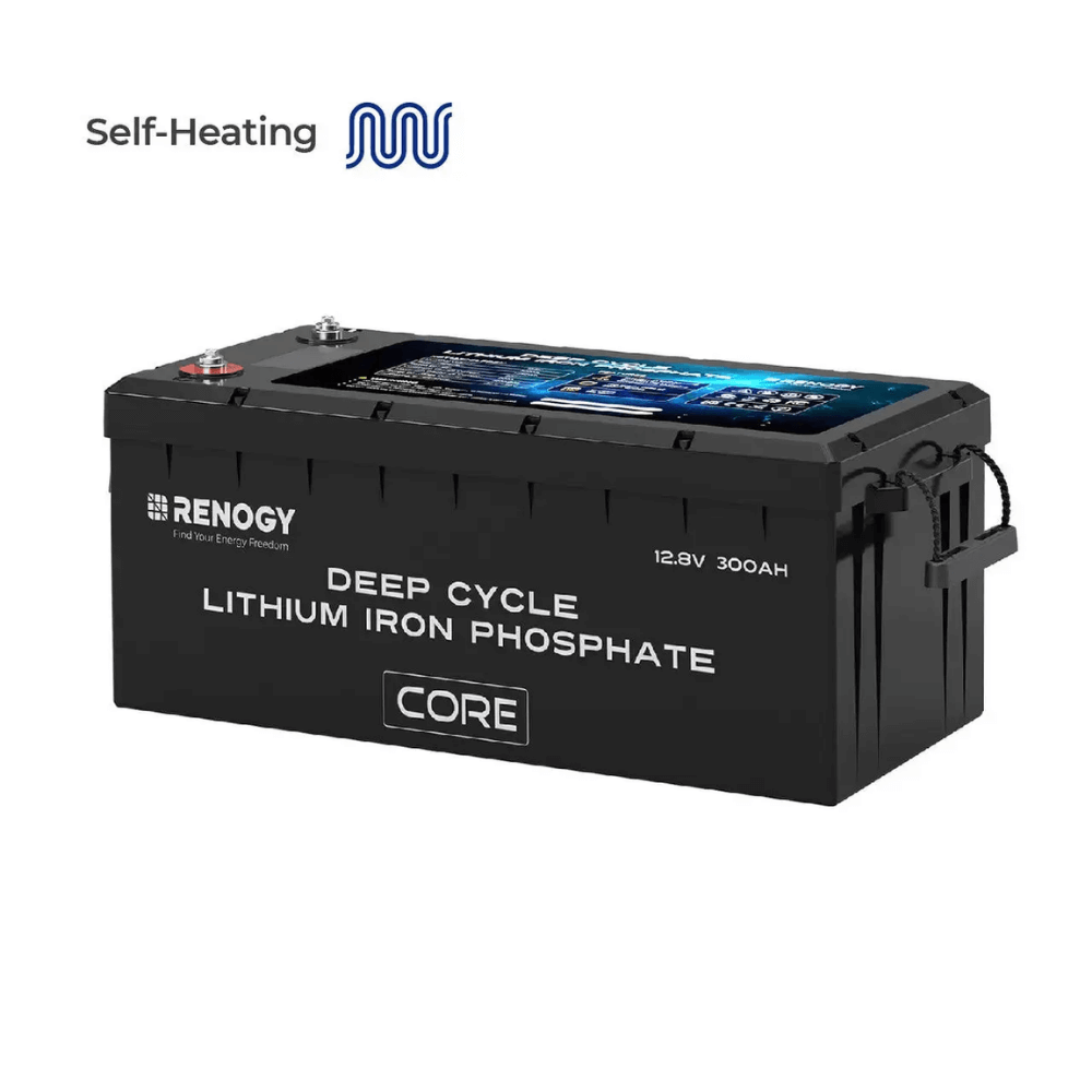 Renogy 12V 300Ah LiFePO4 Battery w/ Low-Temperature Protection