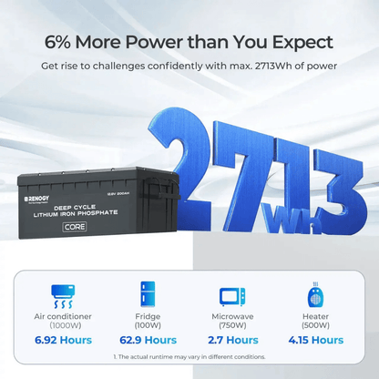 Renogy 12V 200Ah Lithium Iron Phosphate Battery w/ Bluetooth