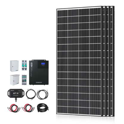 Renogy Complete Cabin Solar Kit 1200W 2500W | Optional 9.6kWh Deep-Cycle AGM / LiFePO4 Batteries