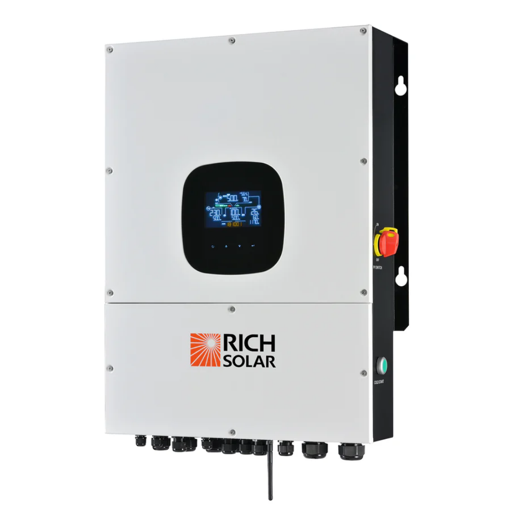 RICH SOLAR - NOVA 12K PV Hybrid Inverter Solar Kit | 61.44kWH Server Lithium Battery [KIT-SR0002]