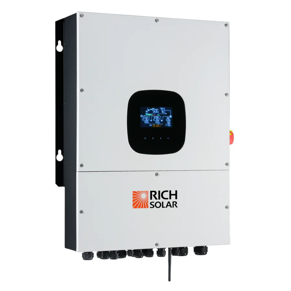 RICH SOLAR - NOVA 12K PV Hybrid Inverter Solar Kit | 61.44kWH Server Lithium Battery [KIT-SR0002]