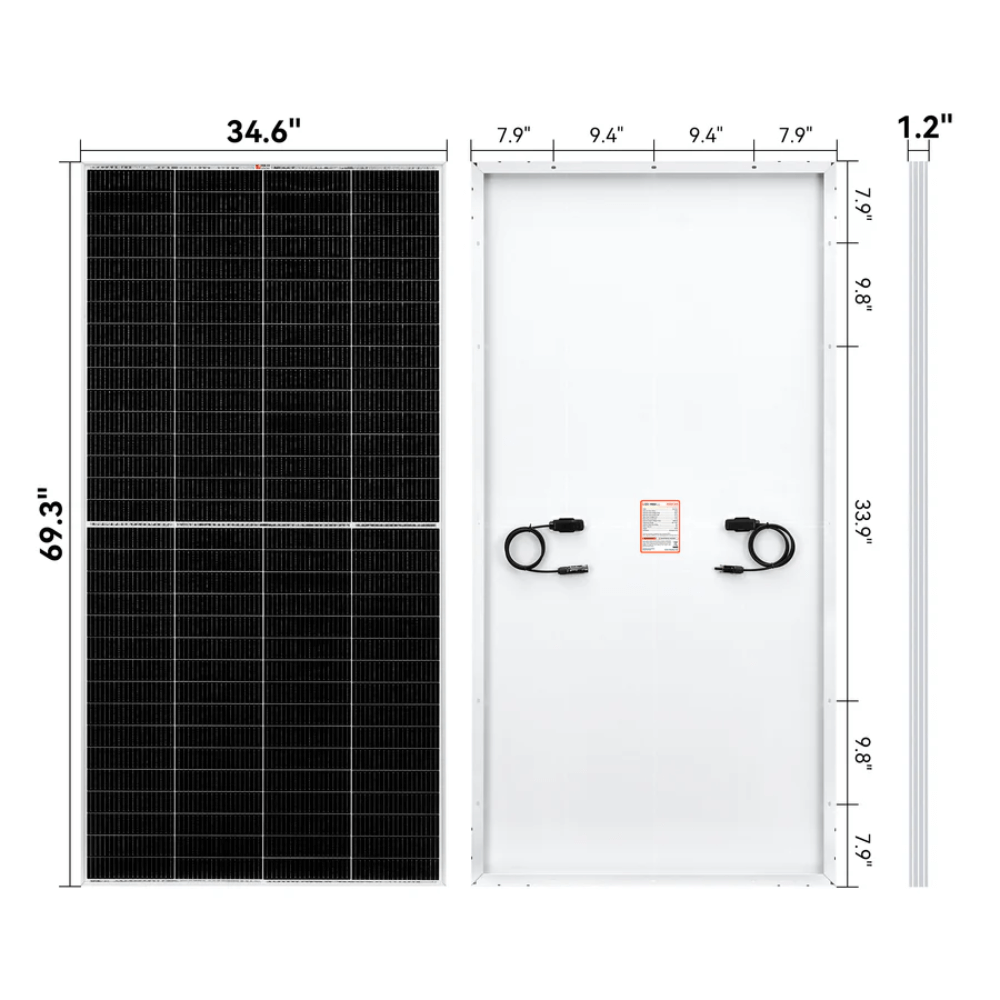 RICH SOLAR - MEGA 335 Watt Monocrystalline Solar Panel (12 Panels)